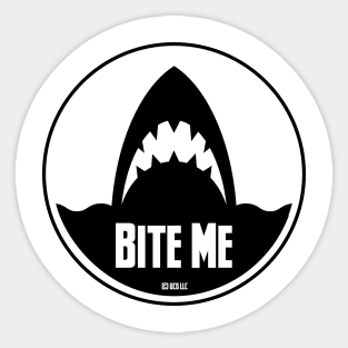 JAWS Movie BITE ME Shark design Sticker